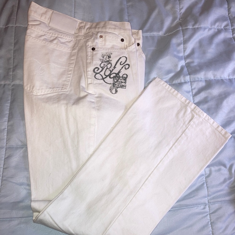 White Ralph Lauren bootcut jeans. Size 10/11. Like new. 30” inseam